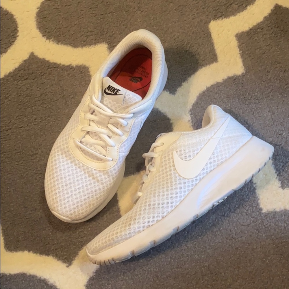 White Nike shoes